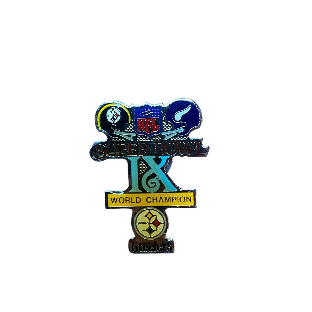 Pittsburgh Steelers Super Bowl IX Champions Pin Minnesota Vikings